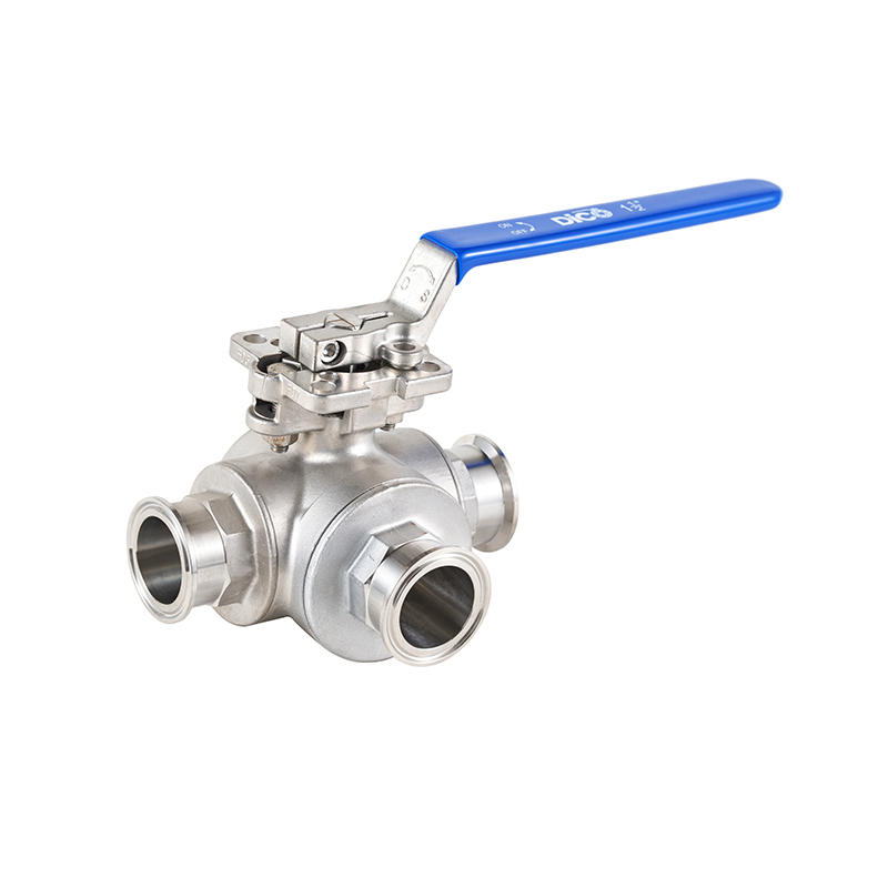 3-Way High Platform Clamp End Ball Valve 3-Way High Platform Clamp End Ball Valve