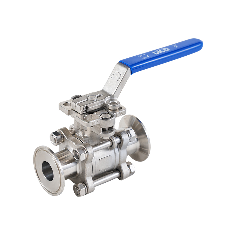 Three-piece High Platform Clamp End Ball Valve