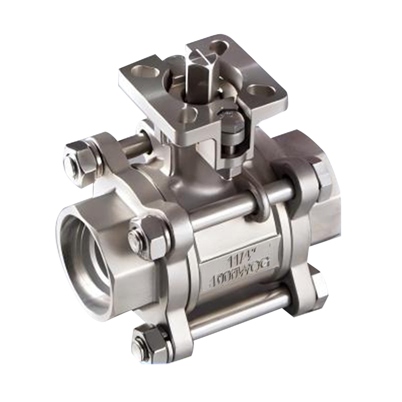 Three-piece High Platform Socket Welding Ball Valve